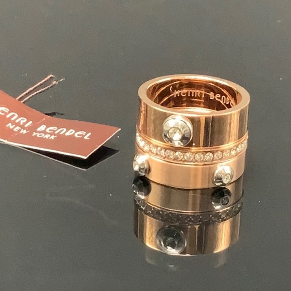 henri bendel Jewelry - Miss Bendel stack rings rose gold